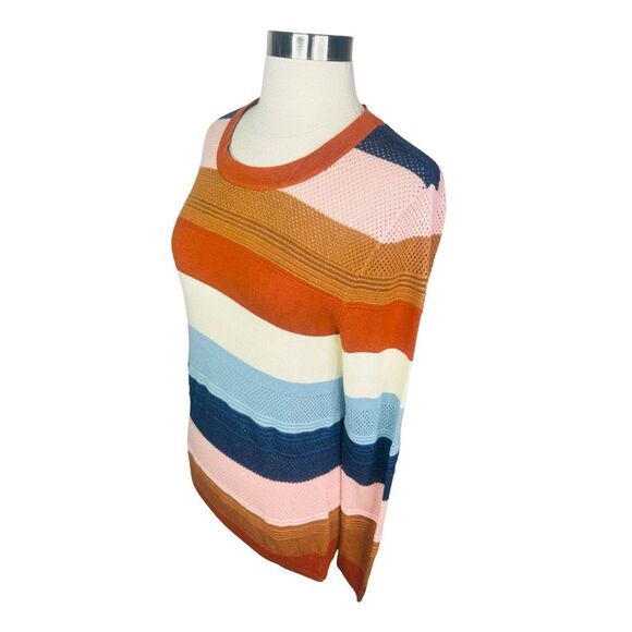 Market & Spruce Rowan Textured Cotton Blend Sweater - Size Small - Picture 3 of 7